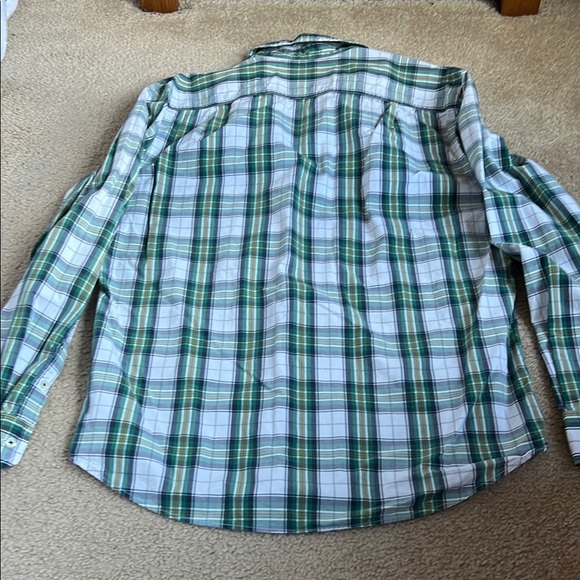 Green Plaid Men's Shirt - Picture 3 of 3